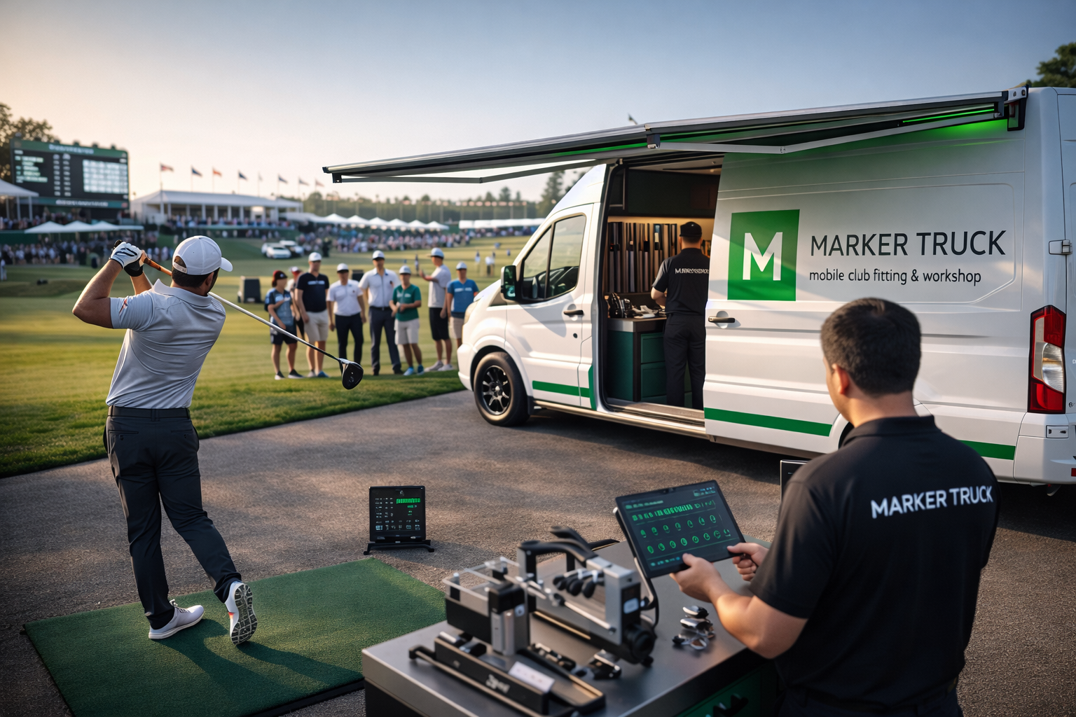 Маркер-Трак на турнире — fitting-сессия с Trackman